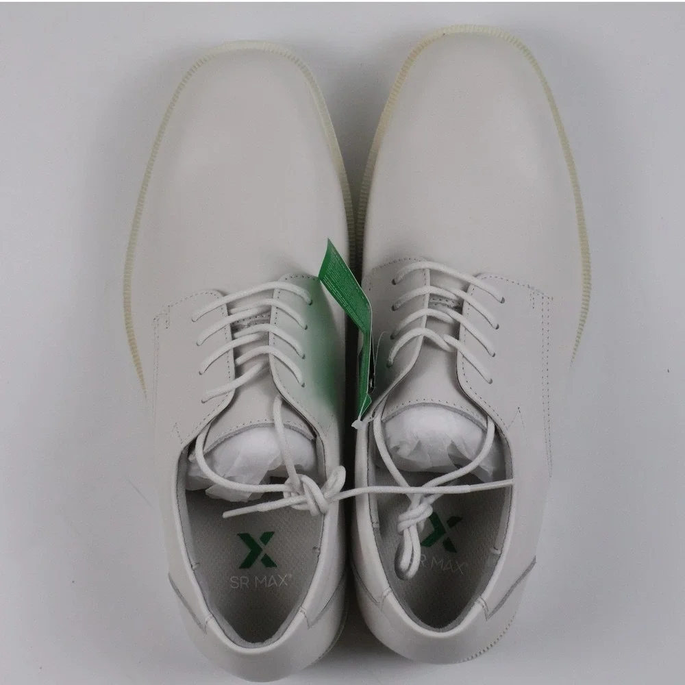 3n Dress Oxford White Leather 9 EW SRM3540 NWT